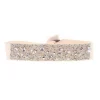 Bracelet Les Interchangeables A38161 - Bracelet Tissu Rose Cristaux de haute qualité Femme