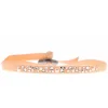 Bracelet Les Interchangeables A36684 - Bracelet Tissu Rose Cristaux de haute qualité Femme