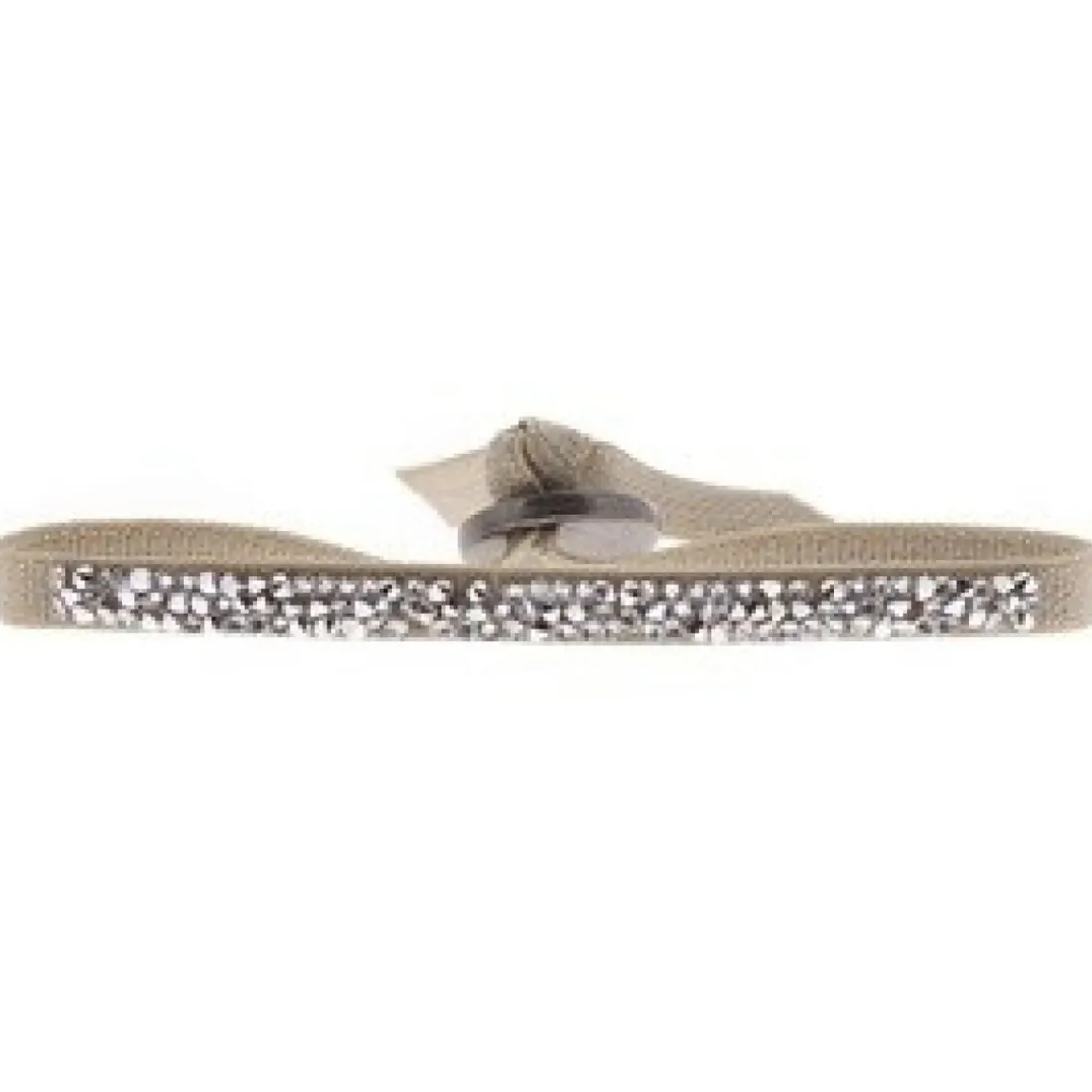 Bracelet Les Interchangeables A37646 - Ultra Fine Rocks Marron Glace Clair Cristal Femme