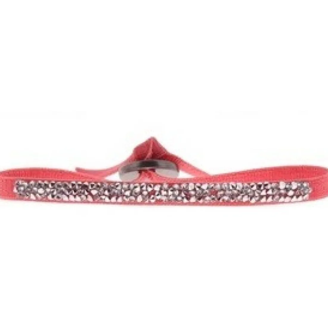 Bracelet Les Interchangeables A37069 - Ultra Fine Rocks Corail Clair Cristal Femme