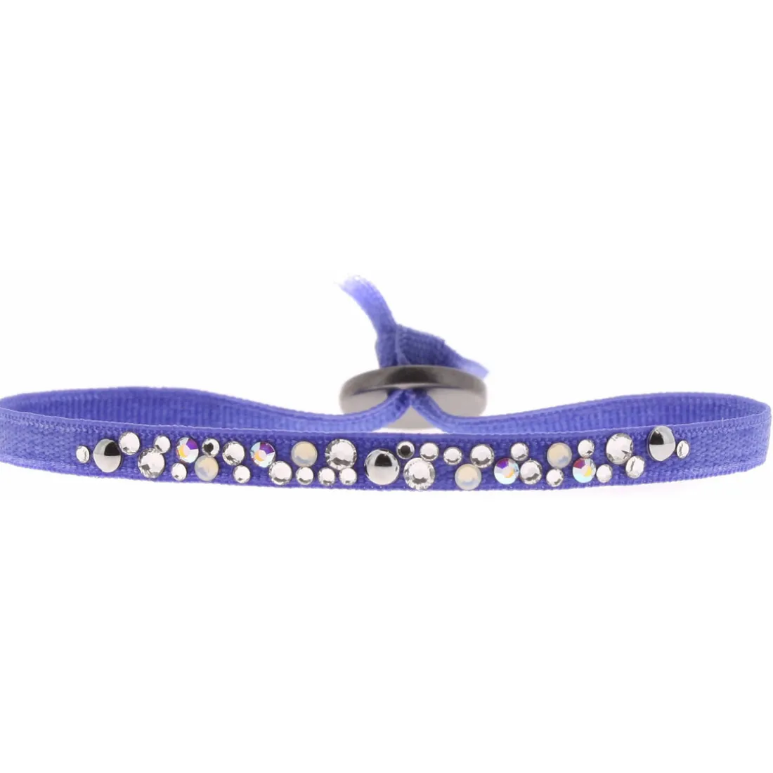Bracelet Les Interchangeables A38216 - Bracelet Tissu Acier Bleu Femme