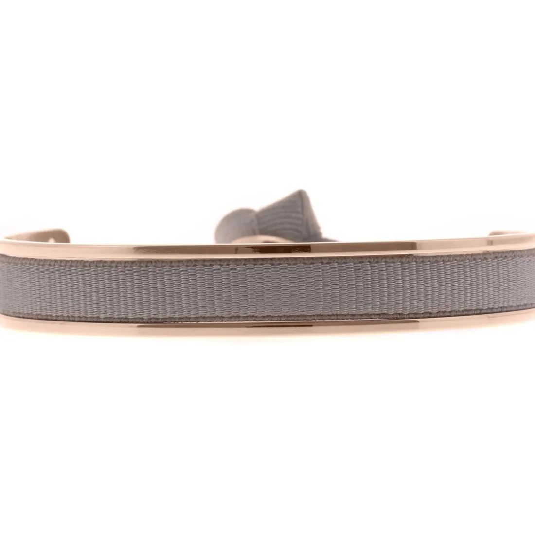 Bracelet Les Interchangeables A47425 - Jonc Ruban Interchangeables 6mm Marron Fonce Clair Femme
