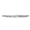 Bracelet Les Interchangeables A58649 - Mini Plaque 2 Rangs Perle Gomme Gris Femme