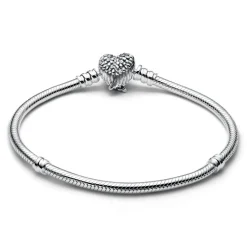Bracelet Maille Serpent Fermoir Ailes Cœur en édition limitée
