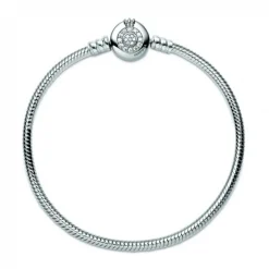 Bracelet Maille Serpent O Couronné Signature Pandora