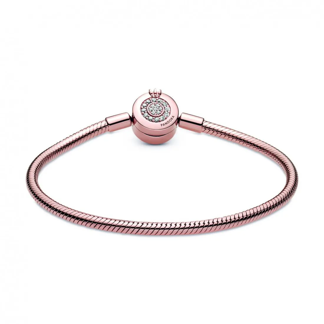 Bracelet Maille Serpent O Couronné Signature Pandora
