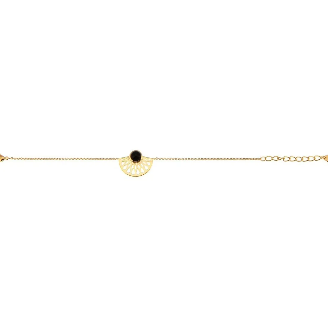 Bracelet Mia Doré & Onyx Noir