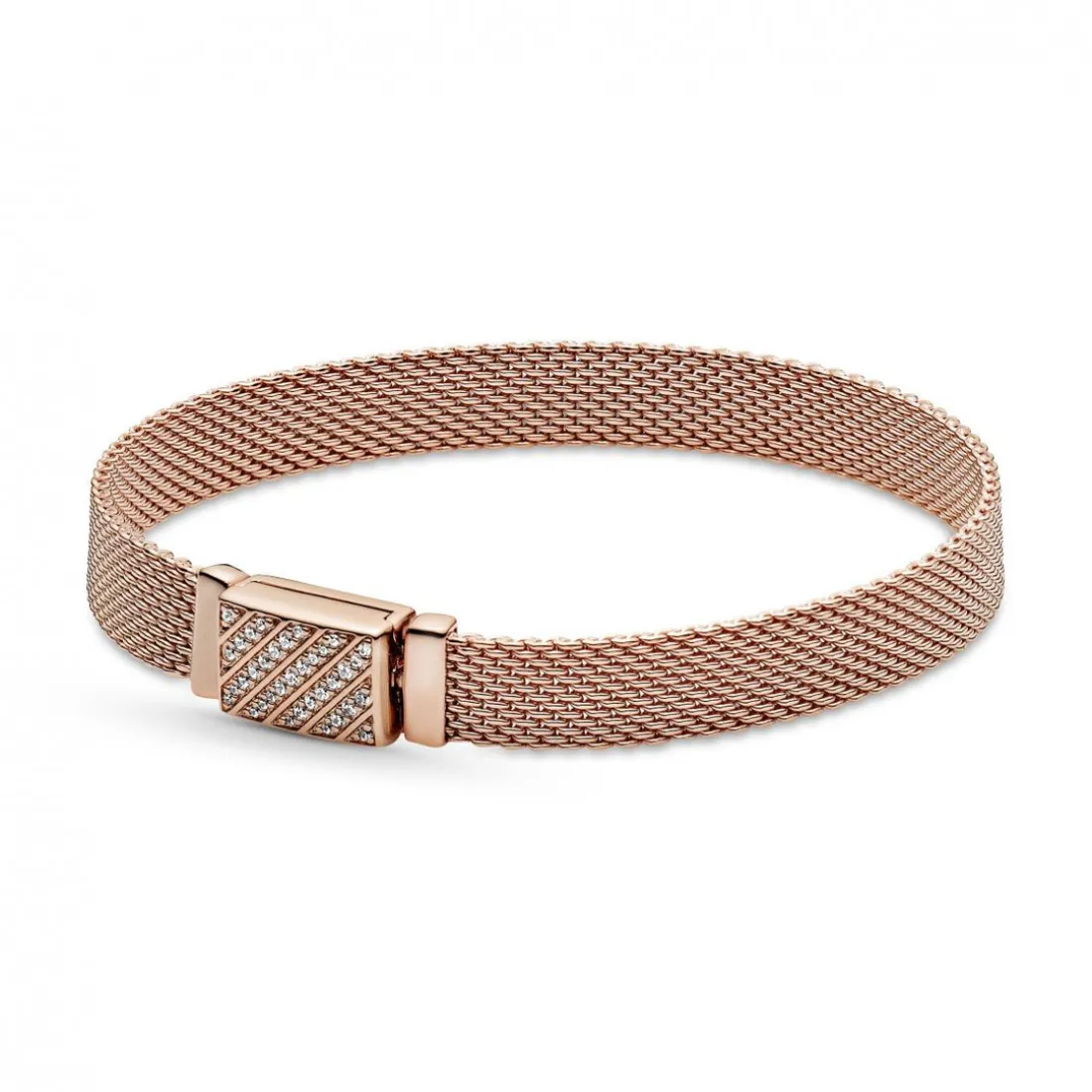 Bracelet Milanais Fermoir pavé Pandora Reflexions