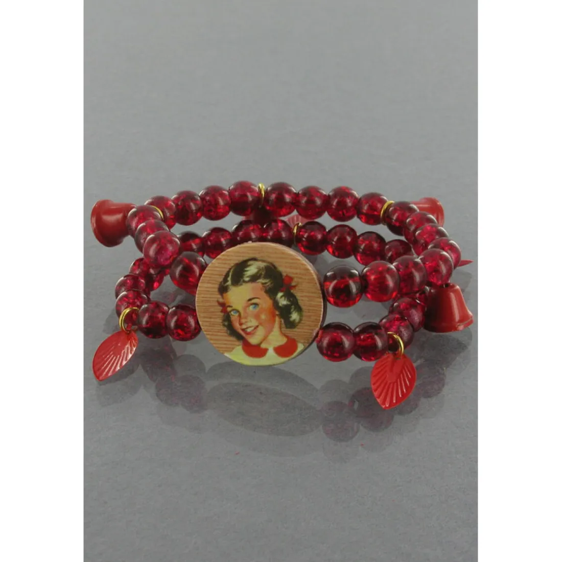 Bracelet N2 PIE202 rouge - Femme