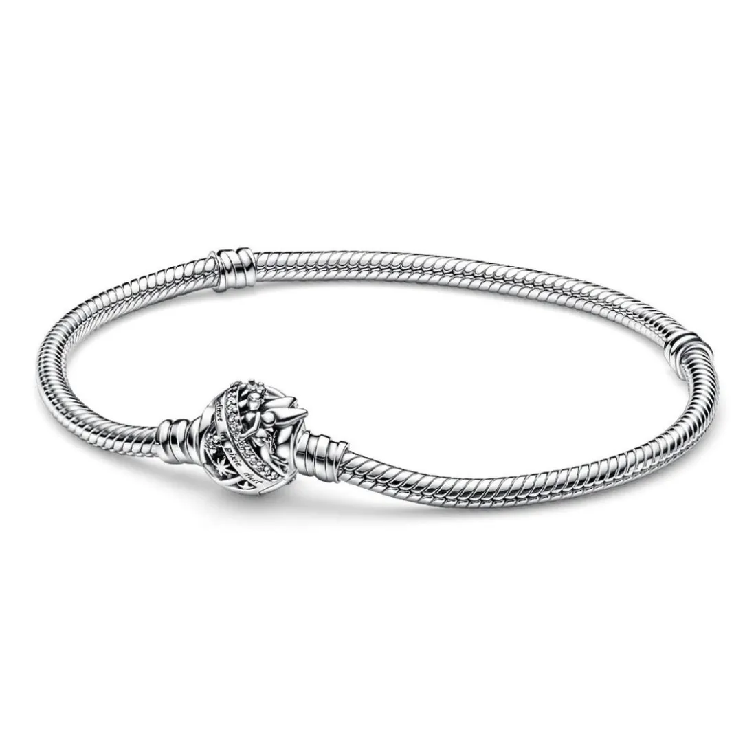 Bracelet Pandora Moments - Disney Maille Serpent Fermoir Fée Clochette
