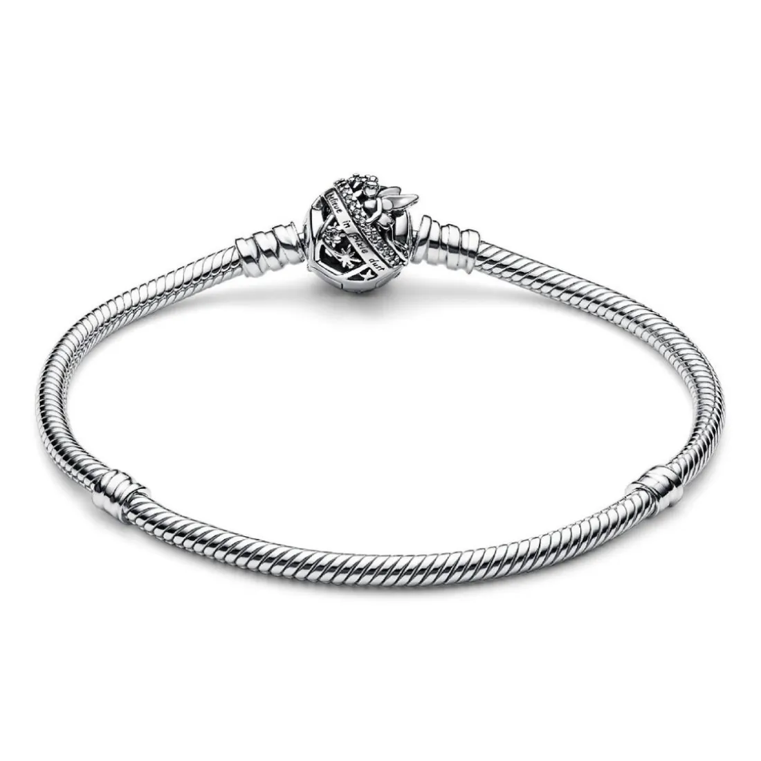 Bracelet Pandora Moments - Disney Maille Serpent Fermoir Fée Clochette