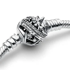 Bracelet Pandora Moments - Disney Maille Serpent Fermoir Fée Clochette