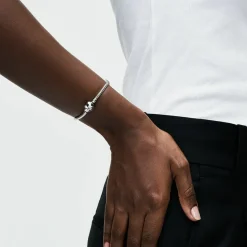 Bracelet Pandora Moments Maille Serpent Fermoir Cœur