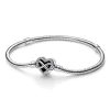 Bracelet Pandora Moments - Maille Serpent Fermoir Cœur de l’Infini Scintillant