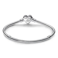 Bracelet Pandora Moments - Maille Serpent Fermoir Cœur de l’Infini Scintillant