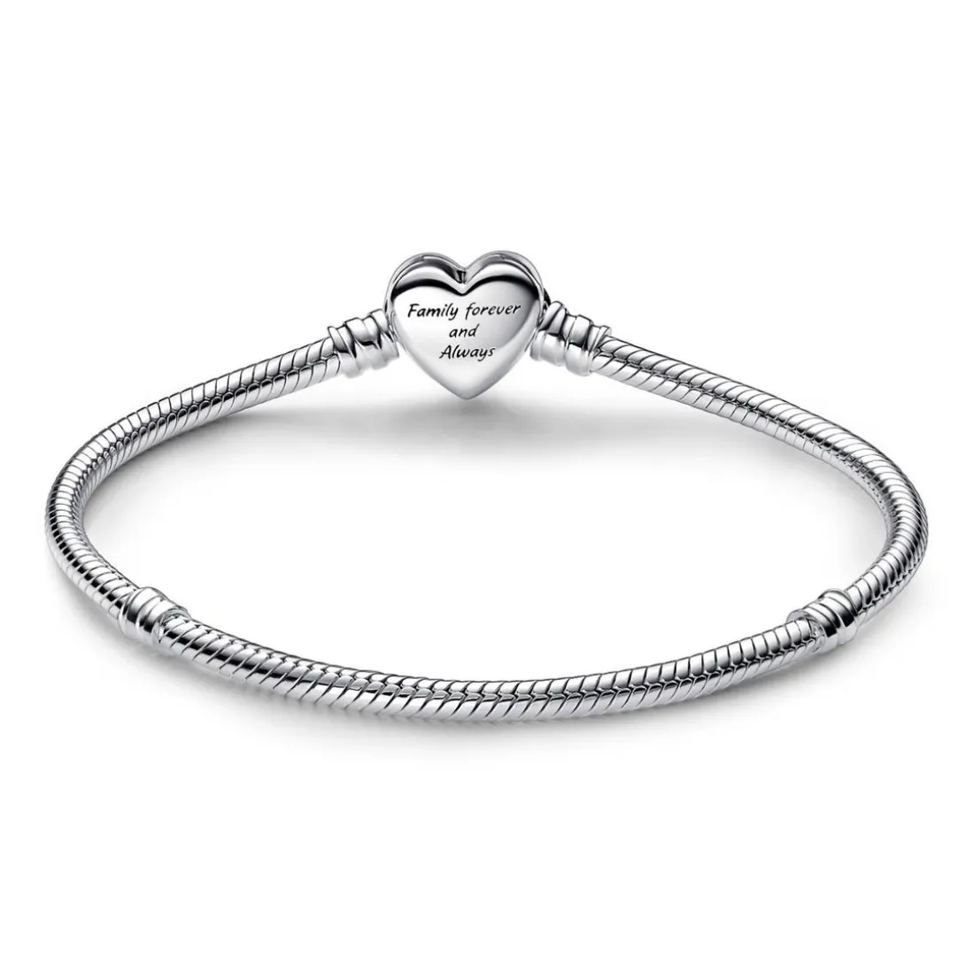Bracelet Pandora Moments - Maille Serpent Fermoir Cœur de l’Infini Scintillant