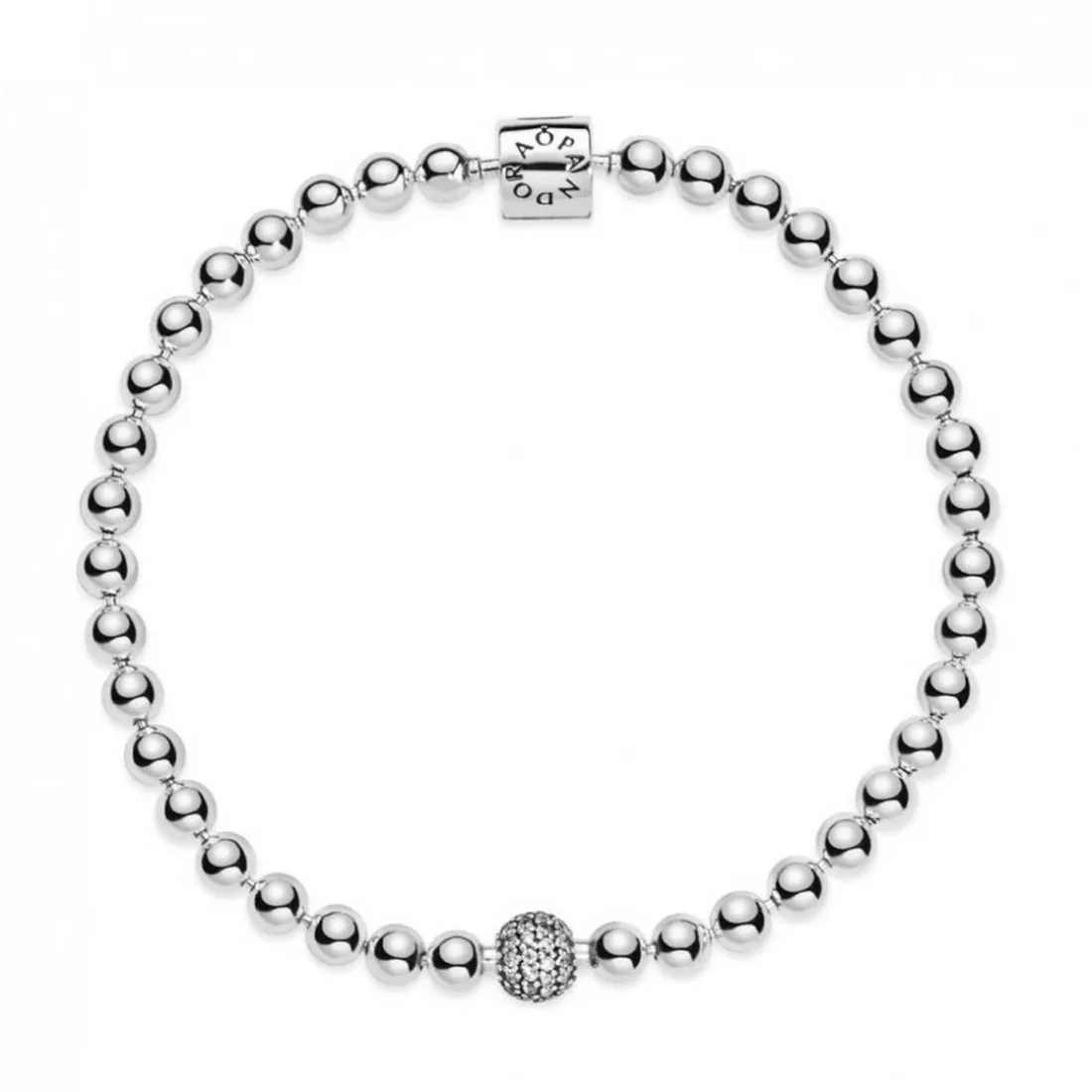 Bracelet Pandora Signature Sphère et Pavé
