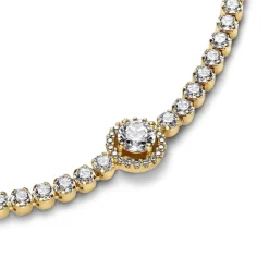 Bracelet Rivière Halo Scintillant – Pandora Timeless