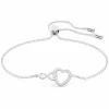 BRACELET Swarovski 5524421 - Bracelet métal argenté infini coeur cristaux sertis
