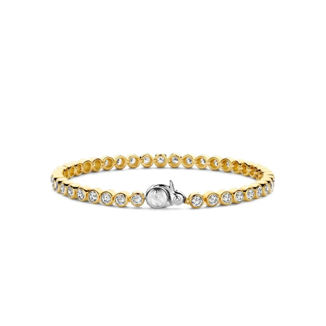 Bracelet Ti Sento - 2842ZY Argent Doré Maille Tennis