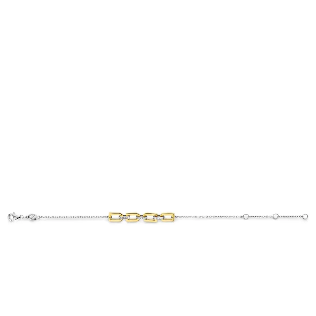 Bracelet Ti Sento - 23032ZY Argent Doré Liens Et Pavage