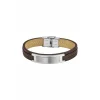 Bracelet Urban Man LS1808-2-1 - Bracelet Cuir Marron Acier Homme