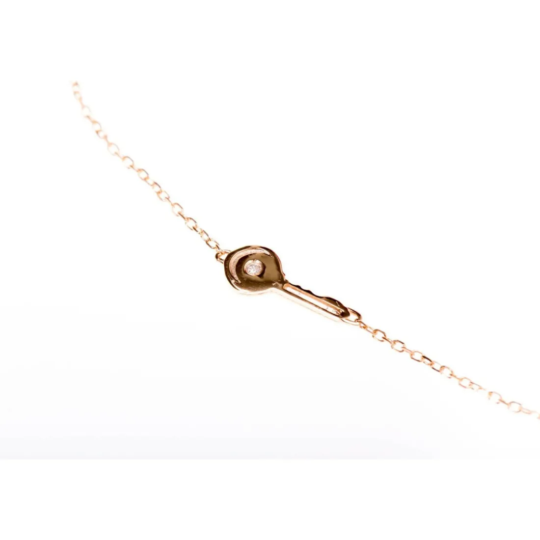 Bracelet Vertigo OPEN ME-OR ROSE - Bracelet Acier Diamant Rose Femme