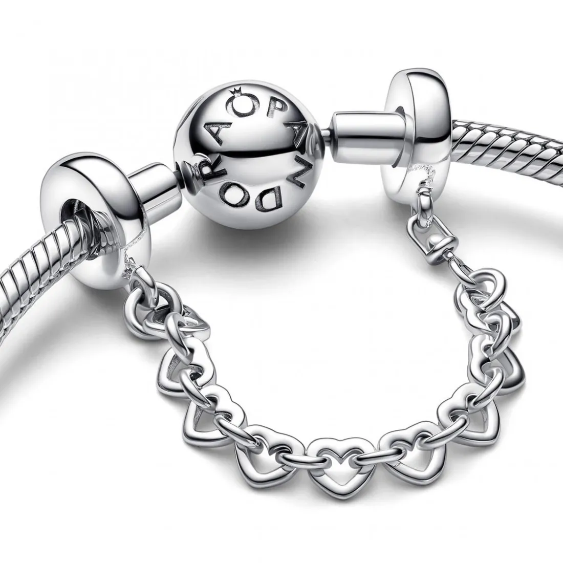 Charm Chaîne de Confort Frise de Cœurs