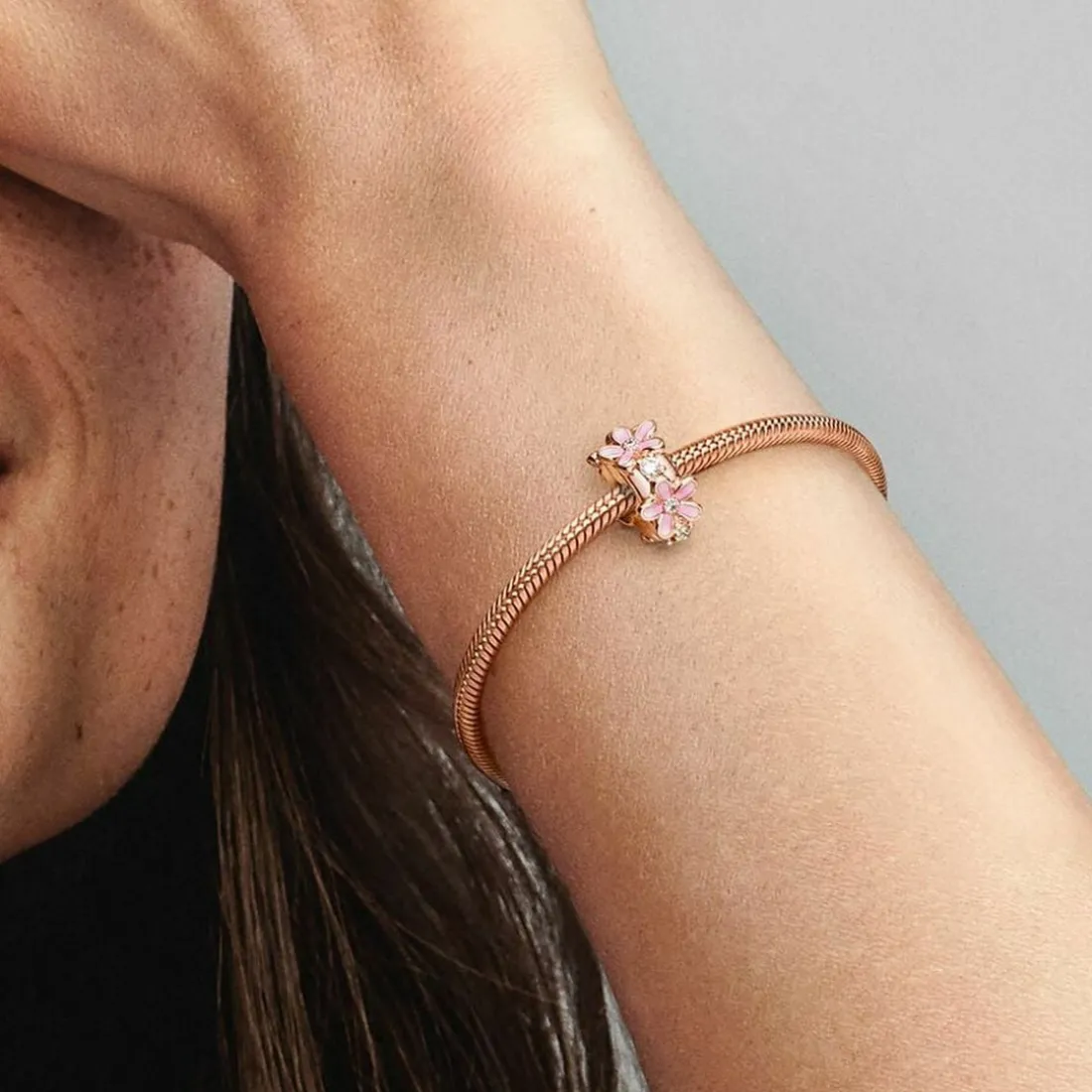Charm Clip Espaceur Marguerite Rose Pandora Garden