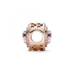 Charm Cœurs Nivelés Scintillant rose gold Pandora Timeless