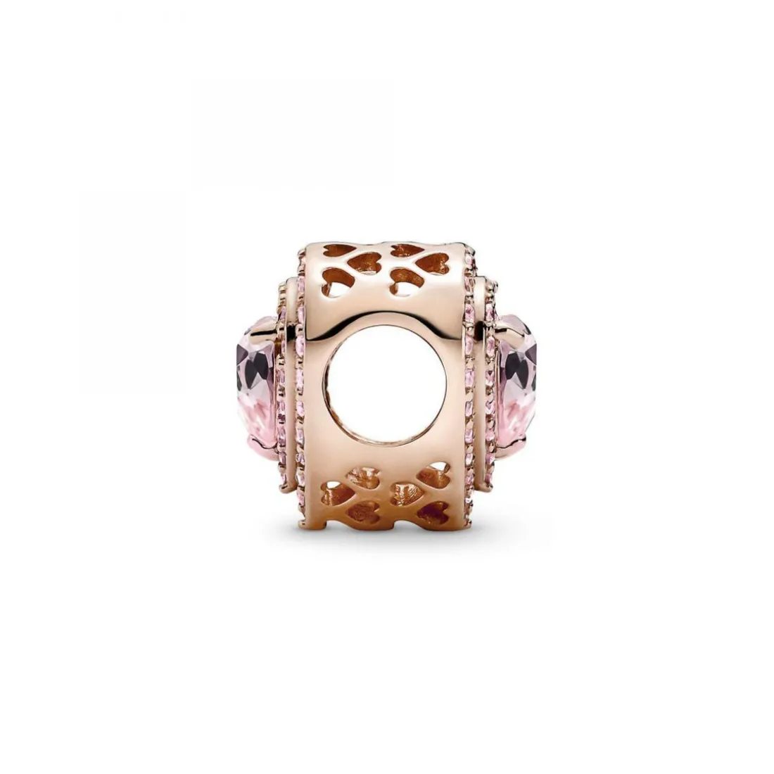 Charm Cœurs Nivelés Scintillant rose gold Pandora Timeless