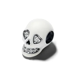 Charm Luminescent Tête de Mort Scintillante