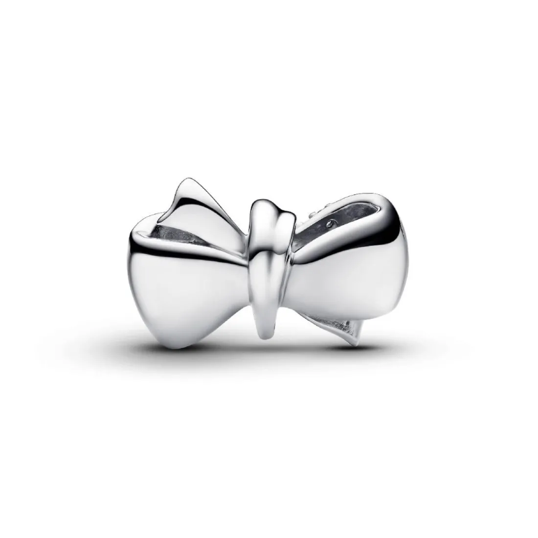 Charm Nœud Scintillant Argent