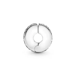 Charm Pandora 791817CZ - Charm Clip Élégance Brillante Femme Argent 925/1000ᵉ