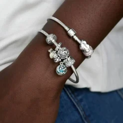 Charm Pandora 791817CZ - Charm Clip Élégance Brillante Femme Argent 925/1000ᵉ