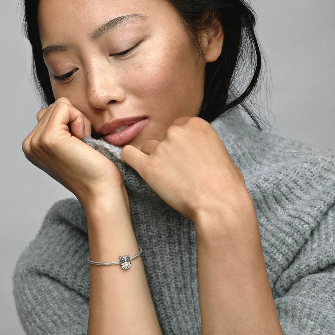 Charm Pandora Moments Chouette Scintillant