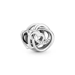 Charm Pandora Moments - Cœur et Cercles Ma Famille pour Toujours