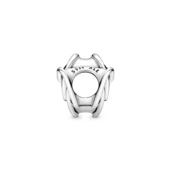 Charm Pandora Moments - Cœur et Cercles Ma Famille pour Toujours