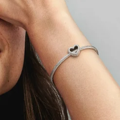 Charm Pandora Moments Cœur Ouvert Perlé