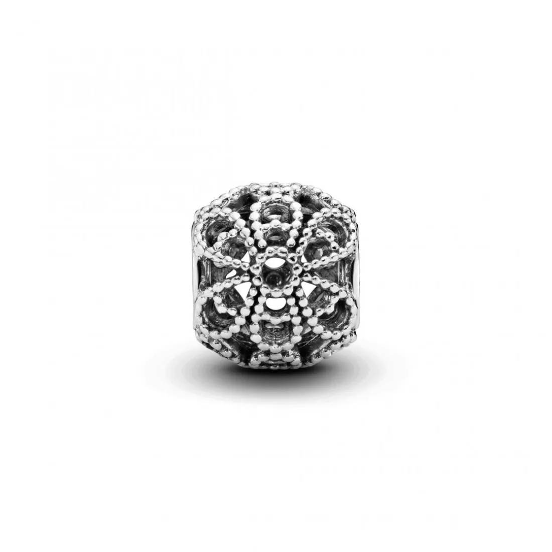 Charm Pandora Moments Fleur Ajouré Perlé