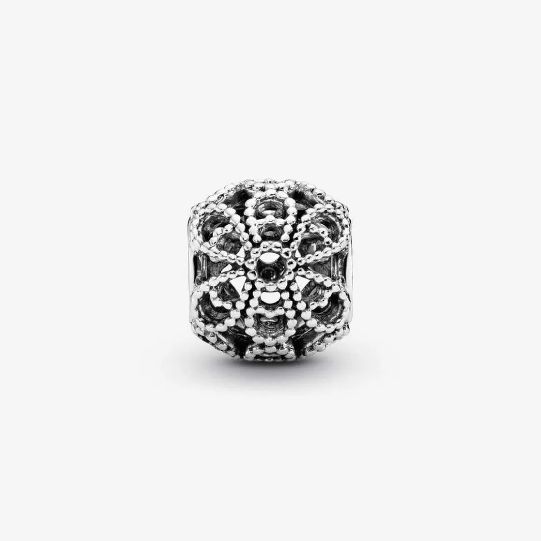 Charm Pandora Moments Fleur Ajouré Perlé