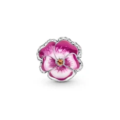 Charm Pandora Moments floral rose & strass scintillant