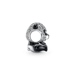 Charm Pandora Moments panda noir scintillant