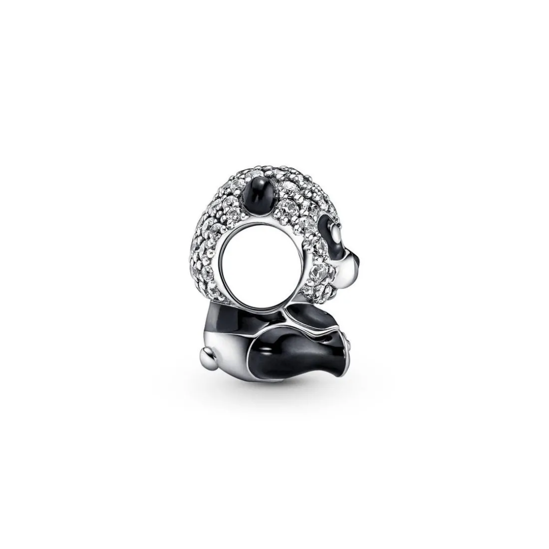 Charm Pandora Moments panda noir scintillant
