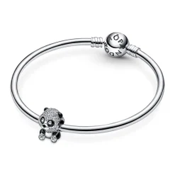 Charm Pandora Moments panda noir scintillant