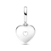 Charm Pandora Moments - Pendant Double Cœur Blanc Nacré