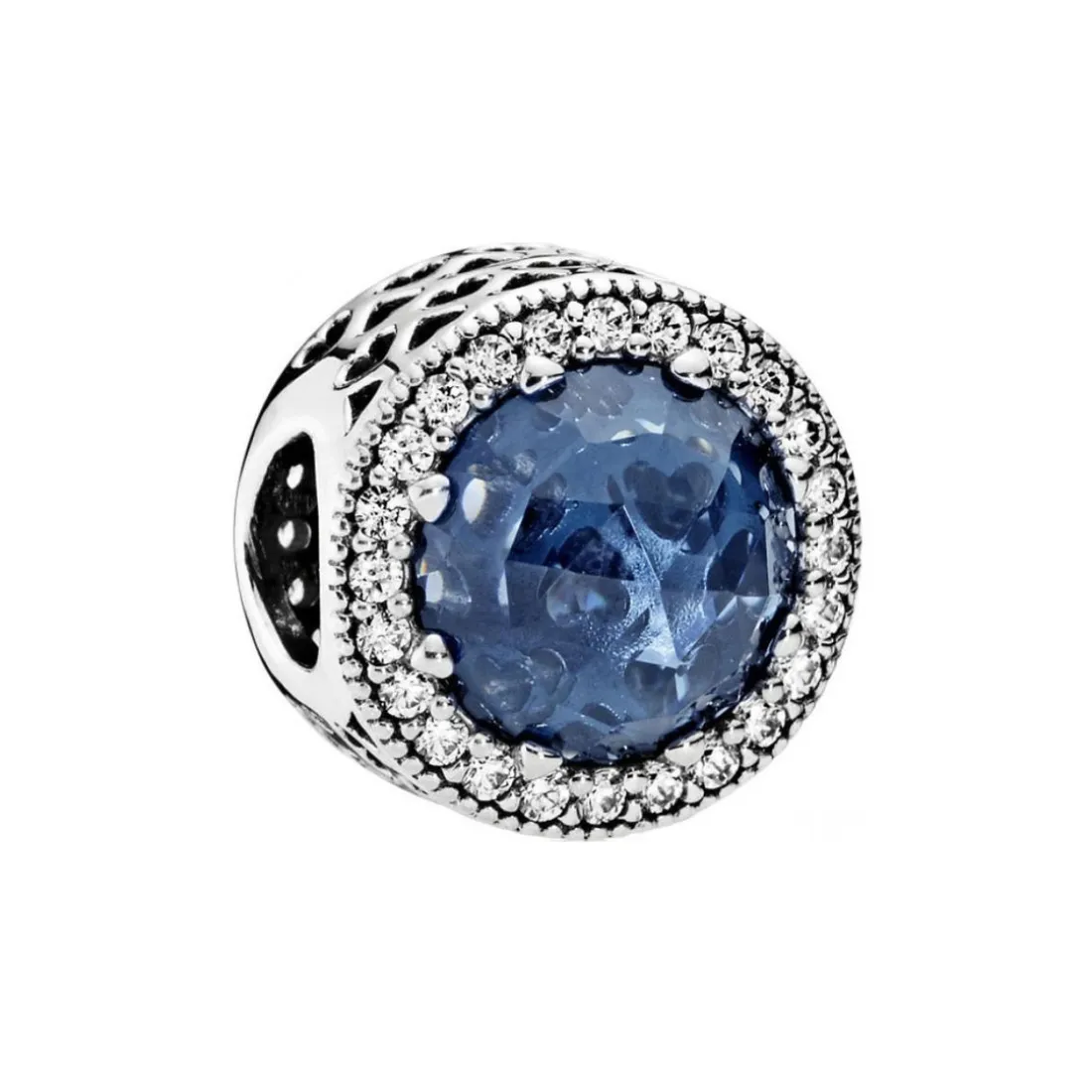 Charm Pandora Moments scintillant bleu foncé
