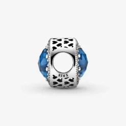 Charm Pandora Moments scintillant bleu foncé