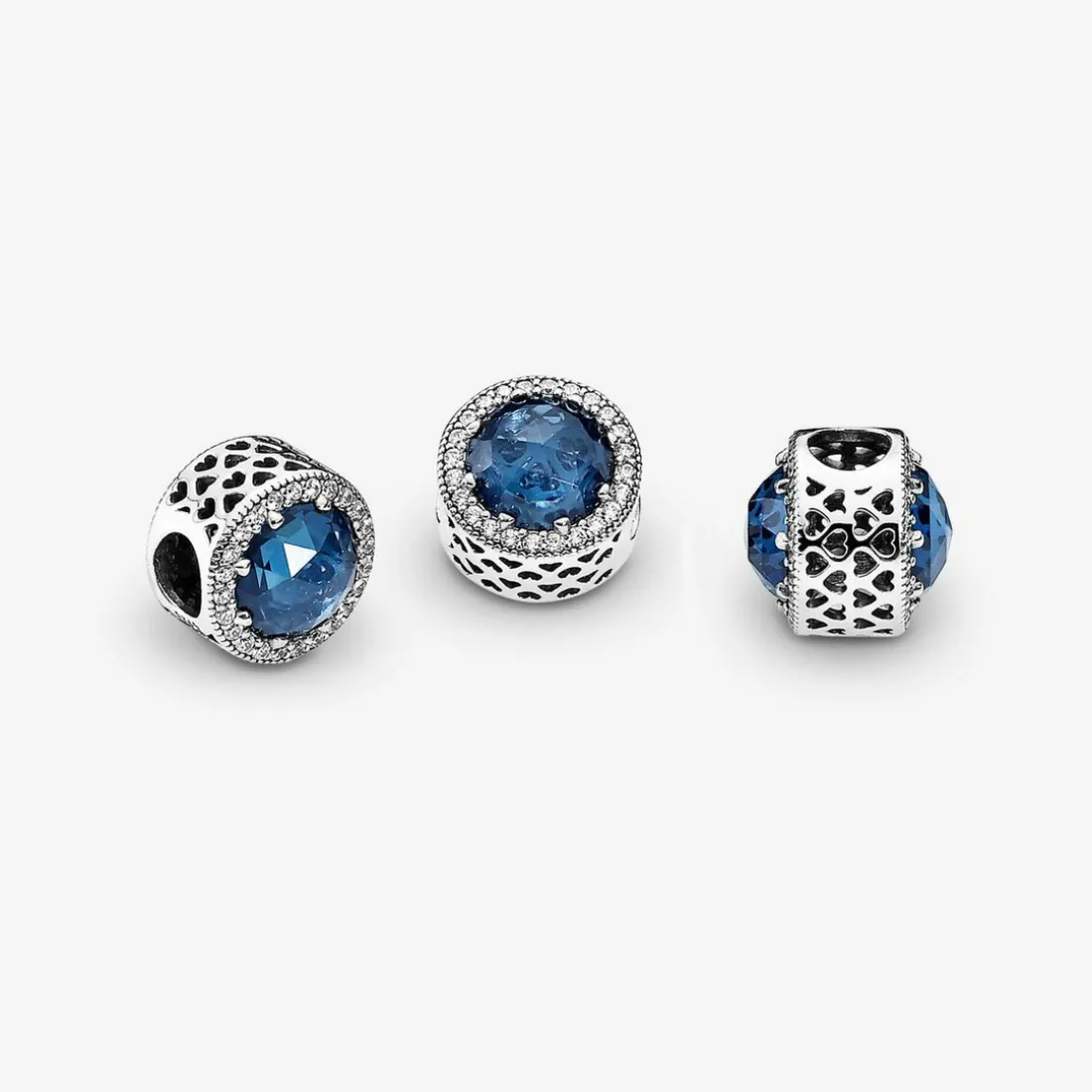 Charm Pandora Moments scintillant bleu foncé