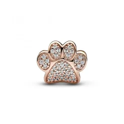 Charm Patte en Métal doré à l'or rose fin 585/1000